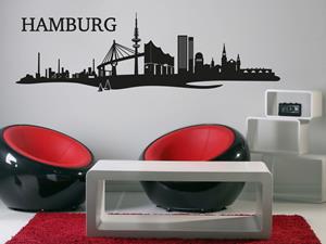 Klebefieber Wandtattoo Architektur & Skyline Hamburg-Skyline