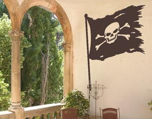 Klebefieber Wandtattoo Kinderzimmer Piratenflagge