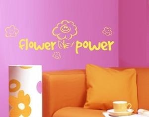 Klebefieber Wandtattoo Kinderzimmer Spruch Flower-Power