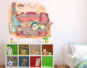 Klebefieber Wandtattoo Kinderzimmer NICI - My First im Koffer