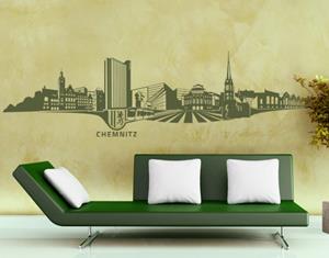 Klebefieber Wandtattoo Architektur & Skyline No.TA91 Skyline Chemnitz