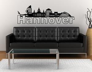 Klebefieber Wandtattoo Architektur & Skyline Hannover-Skyline