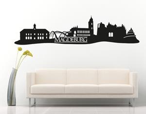 Klebefieber Wandtattoo Architektur & Skyline Skyline Magdeburg