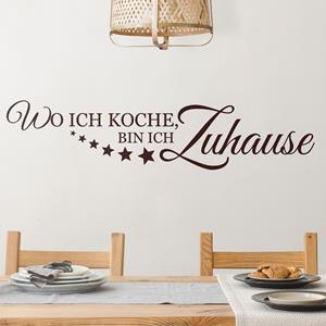 Klebefieber Wandtattoo Küchenspruch Wo ich koche