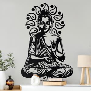 Klebefieber Wandtattoo Badezimmer Detailreicher Buddha