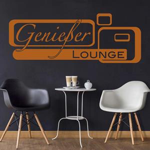 Klebefieber Wandtattoo Küchenspruch Genießer-Lounge