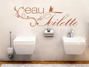 Klebefieber Wandtattoo Badezimmer Eau de Toilet