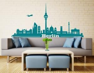 Klebefieber Wandtattoo Architektur & Skyline Berlin Skyline