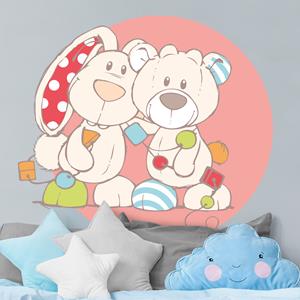 Klebefieber Wandtattoo NICI - My First NICI - Bärchen und Häschen beste Freunde