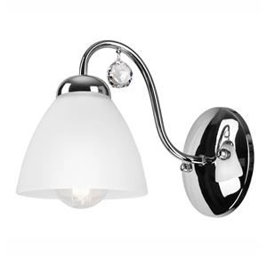 Euluna Wandlamp Miranda chroom met glazen kap