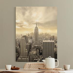 Klebefieber Leinwandbild auf Naturcanvas Manhattan Dawn