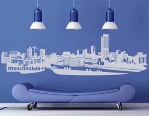 Klebefieber Wandtattoo Architektur & Skyline No.FB48 Manchester Skyline XXL