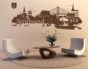 Klebefieber Wandtattoo Architektur & Skyline Skyline Stralsund