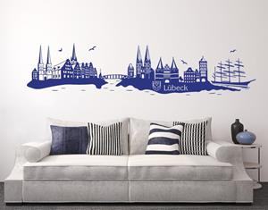 Klebefieber Wandtattoo Architektur & Skyline Skyline Lübeck