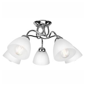 Euluna Plafondlamp Miranda, 5-lamps, chroom