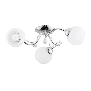 Euluna Plafondlamp Livia Pro, chroom/wit, 3-lamps
