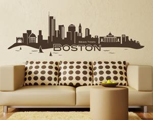 Klebefieber Wandtattoo Architektur & Skyline Boston