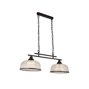 Searchlight Electric Ltd (FOB) Hanglamp Bistro 2-lamps, zwart