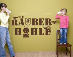 Klebefieber Wandtattoo Kinderzimmer Spruch Räuberhöhle