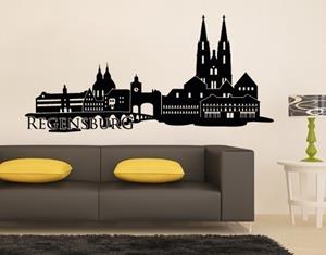 Klebefieber Wandtattoo Architektur & Skyline Skyline Regensburg