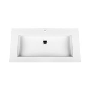 Veroni Waschbecken »BETA60« (einzel),  Solid Surface Mineralguss Waschbecken Waschtisch 60cm