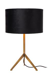 click-licht Tischleuchte »Tischleuchte Tondo in Gold-matt und Schwarz E27«, Tischleuchte, Nachttischlampe, Tischlampe