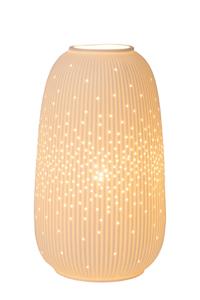 click-licht Tischleuchte »Tischleuchte Flores in Weiß E14 241mm«, Tischleuchte, Nachttischlampe, Tischlampe