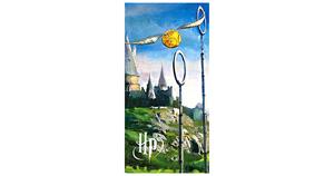 Harry Potter Quidditch Bade-/Strandtuch 70 x 140 cm mehrfarbig