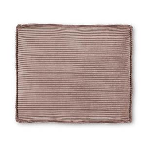 Kave Home Blok kussen in roze corduroy met brede naad, 50 x 60 cm