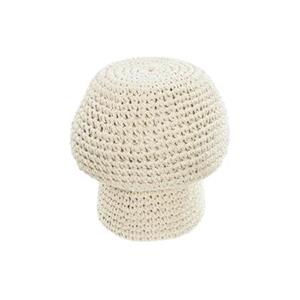 kavehome Enrica pilzförmiger Pouf weiß ø 30 cm - Kave Home