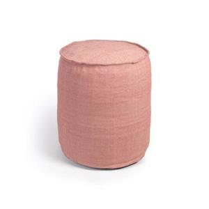 Kave Home Isaura100% PET ronde terracotta poef Ø 40 cm