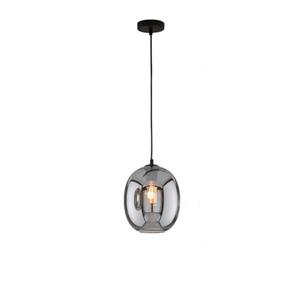 Fischer & Honsel hanglamp Nayla gerookt glas ⌀21cm E27 40W