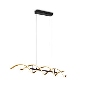 Trio international Design led hanglamp Sequence zwart met goud 341810208
