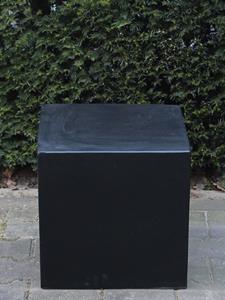 HO-Jeuken Sokkel light cement, zwart, 40x40x40 cm