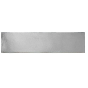 Terre d'Azur Gerona Metal wandtegel 7.5x30cm zilver - 22 stuks per doos