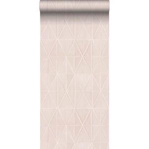 Origin - luxury wallcoverings Origin Wallcoverings eco-texture vliesbehang origami motief zacht roze