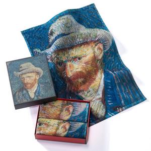MuseARTa Gästehandtücher »Vincent van Gogh - Selbstbildnis mit grauem Filzhut« (2-St),  Gästehandtücher (2 Stück), Kunstwerke Gästehandtücher ca.