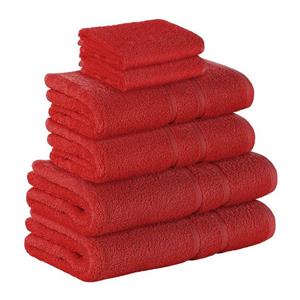 StickandShine Handtuch Set »2x Gästehandtuch 2x Handtücher 2x Duschtücher als SET in verschiedenen Farben (6 Teilig) 100% Baumwolle 500 GSM Frottee 6er Handtuch Pack«, 100% 