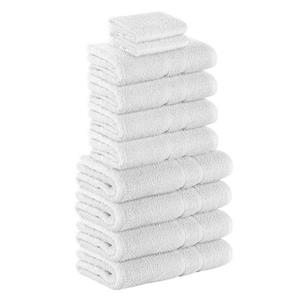 StickandShine Handtuch Set »2x Gästehandtuch 4x Handtücher 4x Duschtücher als SET in verschiedenen Farben (10 Teilig) 100% Baumwolle 500 GSM Frottee 10er Handtuch Pack« (Spa