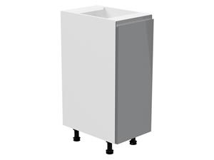 Mobistoxx Keukenkast ASPAS 1 deur links wit/hoogglans grijs
