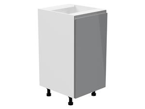 Mobistoxx Keukenkast ASPAS 1 deur rechts 40 cm wit/hoogglans grijs