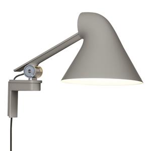 Louis Poulsen NJP Wandlamp Korte Arm - Lichtgrijs aluminium