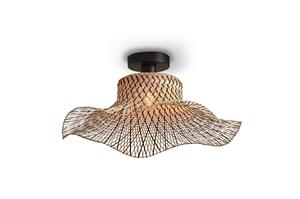 GOOD&MOJO Plafondlamp Ibiza Bamboe, 50cm - Naturel/Zwart