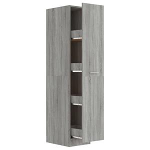 Vidaxl Apothekerschrank Grau Sonoma 30x42,5x150 Cm Holzwerkstoff