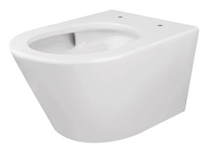 Mueller Toronto hangende toiletpot randloos wit glans