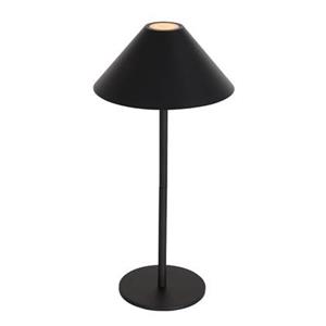 Steinhauer Ancilla tafellamp zwart metaal 30 cm hoog