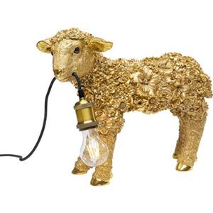 DEPOT Tischleuchte Animal Flower Sheep Gold