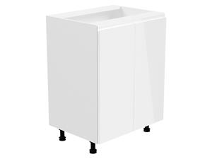 Mobistoxx Keukenkast ASPAS 2 deuren 60 cm wit/hoogglans wit