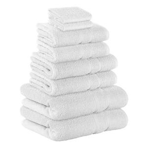 StickandShine Handtuch Set »2x Gästehandtuch 2x Handtücher 2x Duschtücher 2x Badetücher als SET in verschiedenen Farben (8 Teilig) 100% Baumwolle 500 GSM Frottee 8er Handtuch Pack«, 