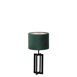 Light & Living Tafellamp Mace/Velours - Zwart/Dutch Green - Ø30x56cm